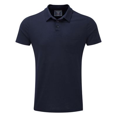 Navy xant dri-release wool polo shirt
